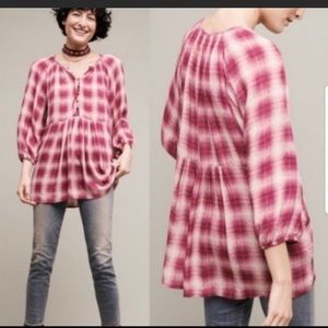 Anthropologie Maeve peplum top